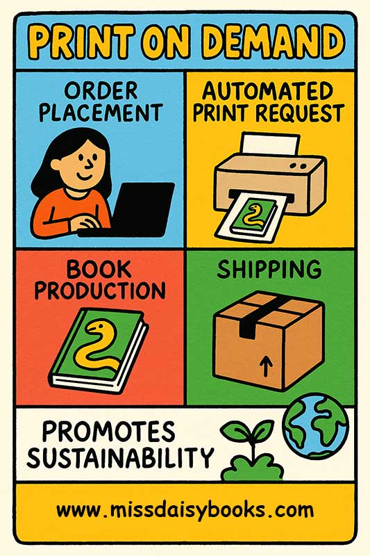infographic Print on Demand Miss Daisy Books